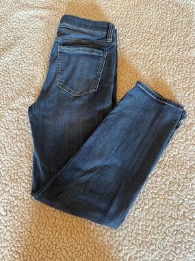 Liverpool The Gia Glider Straight Leg Jeans in Dark Blue Pull-On 4/27